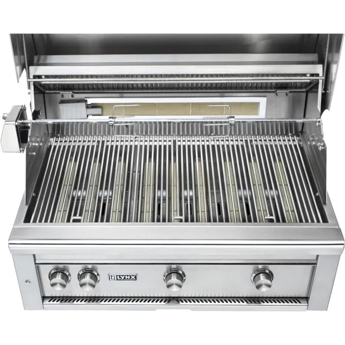 Lynx Professional 36-Inch Built-In All Infrared Trident Natural Gas Grill w/ Rotisserie - L36ATR-NG