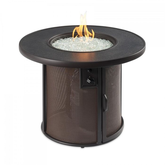 Round Gas Fire Pit Table, Lp Gas Fire Pit