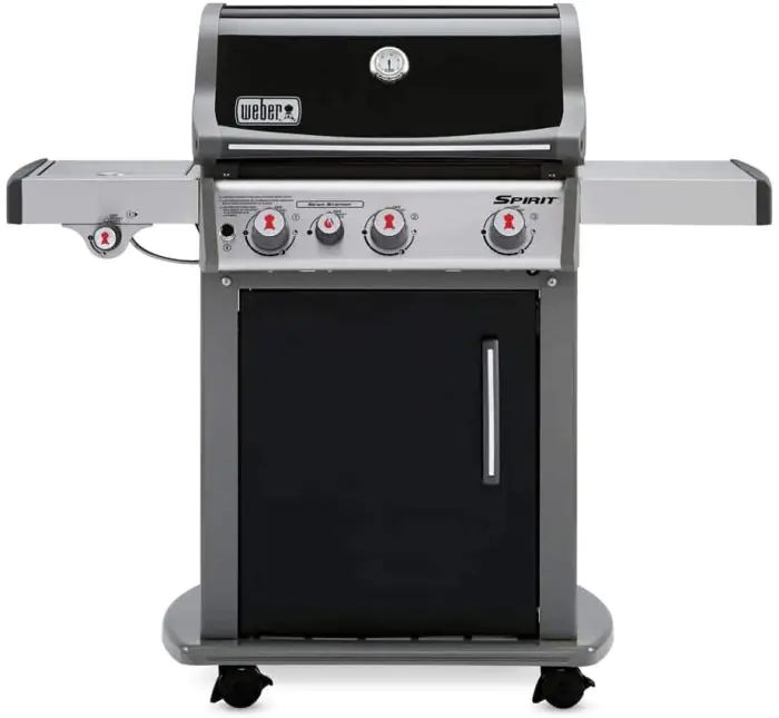 Weber Spirit E 330 Freestanding Propane Gas Grill With Sear Burner Side Burner Black 46810001 Barbeques Galore