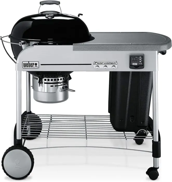 Weber Performer Premium Charcoal Grill 22 inch Black 15401001 Barbeques Galore