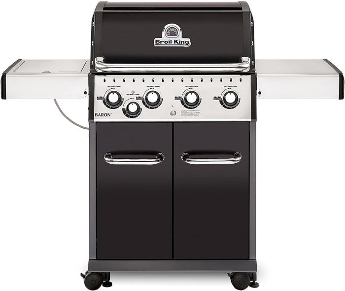 Broil King Baron 440 Freestanding Gas Bbq Grill With Side Burner Propane 922164 Barbeques Galore