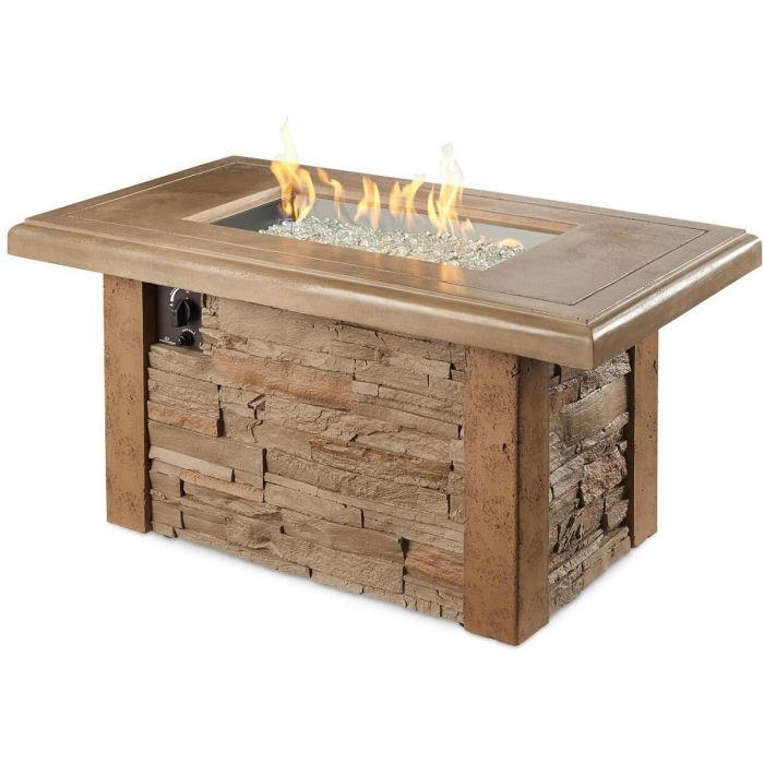 The Outdoor GreatRoom Company Sierra Linear Gas Fire Pit Table SL1224MK Barbeques Galore