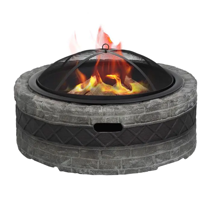HEATMAXX 35 Cast Stone Fire Pit SRFP11382A