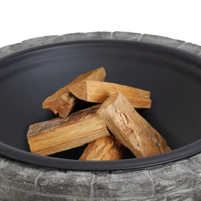 HEATMAXX 42 in. Round Cast Stone Top Gas Fire Pit Table HEATMAXX 42 in. Round Cast Stone Top Gas Fire Pit Table
