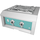 Hestan 24" Outdoor Power Burner-Turquoise-Propane