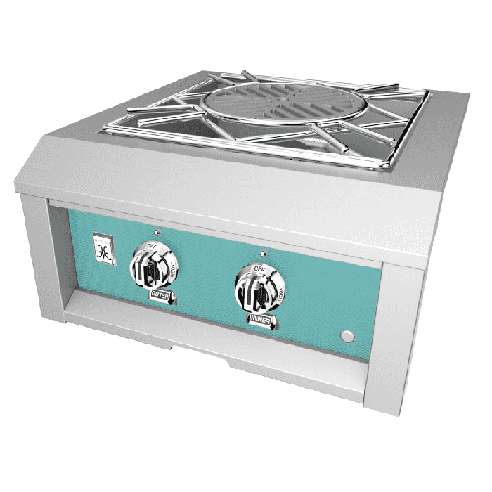 Hestan 24" Outdoor Power Burner-Turquoise-Natural Gas