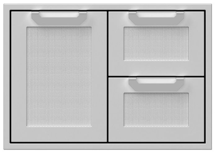 Hestan 30" Marquise Double Drawer and Storage Door Combination