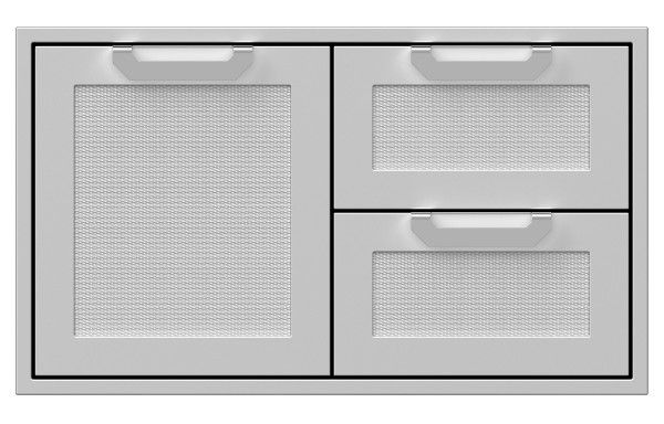 Hestan 36" Marquise Double Drawer and Storage Door Combination