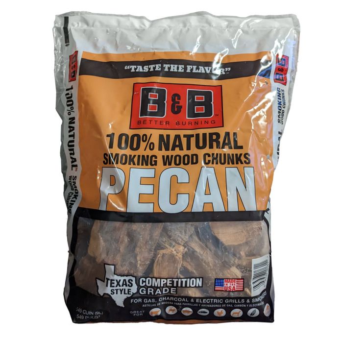 Pecan wood chunks top