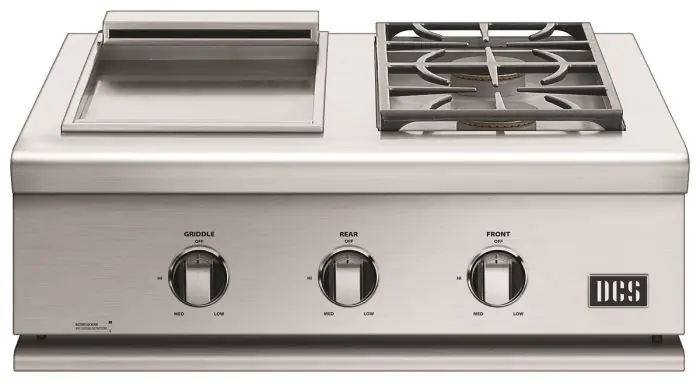 DCS 30 Liberty Built In Griddle and Double Side Burner Propane