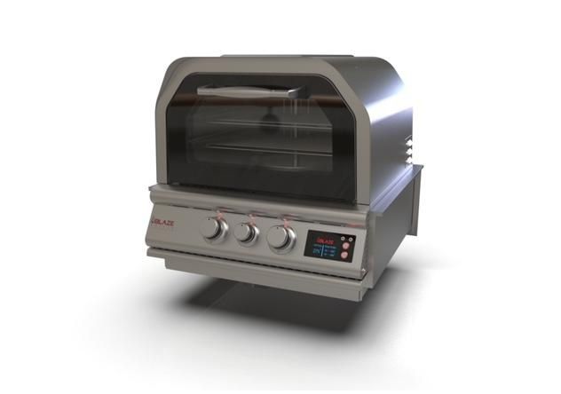Blaze 26 Built-in Natural GAS Outdoor Pizza Oven w/ Rotisserie - BLZ-26-PZOVN-NG