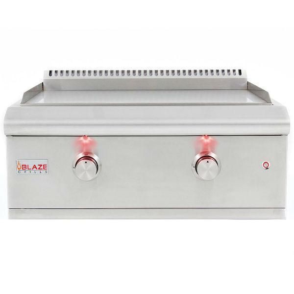 Blaze 30 inch Built-In Gas Griddle with Lights - Natural Gas