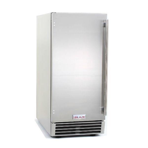 Blaze 50 Lbs 15 Inch Outdoor Ice Maker with Gravity Drain 