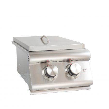 Blaze Double Side Burner with Lights - Natural Gas - BLZ-SB2LTE-NG