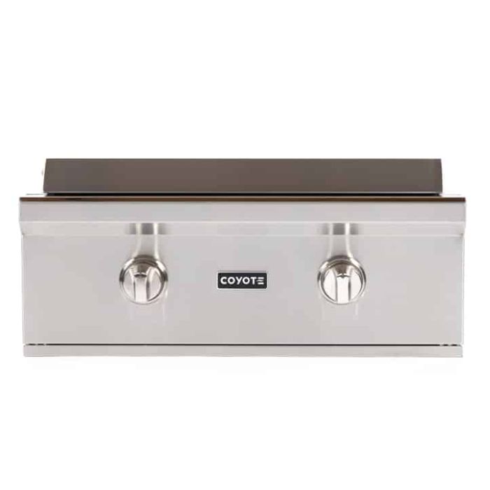 Coyote 30-Inch Flat Top Built-In Stainless Gas Grill - Natural Gas - C1FTG30NG | Barbeques