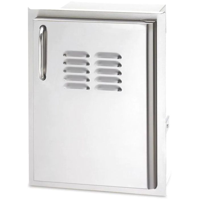 American Outdoor Grill 14 Inch Right-Hinge Single Access Door With Tank Tray And Louvers - Vertical - 20-14-SSDRV