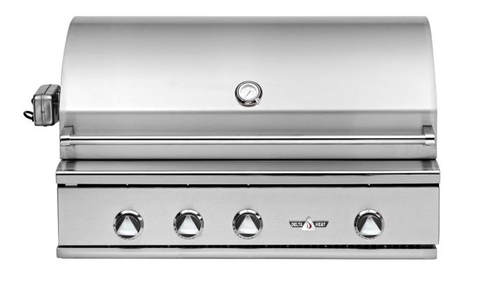 Delta Heat 38-inch Built-In Gas Grill with Infrared Rotisserie and Sear Zone - Natural Gas - DHBQ38RS-DN
