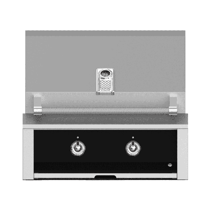 Hestan 30" Built-In Grill with U-Burner-Stealth-Black-Propane