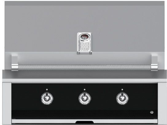 Hestan 36" Built-In Grill with U-Burner-Stealth-Black-Natural Gas