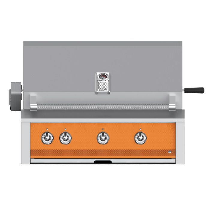 Hestan 36" Built-In Grill with Rotisserie and U-Burner-Citra-Orange-Propane