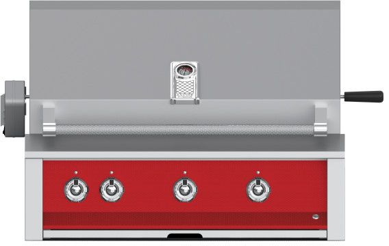 Hestan 36" Built-In Grill with Rotisserie and U-Burner-Matador-Red-Propane