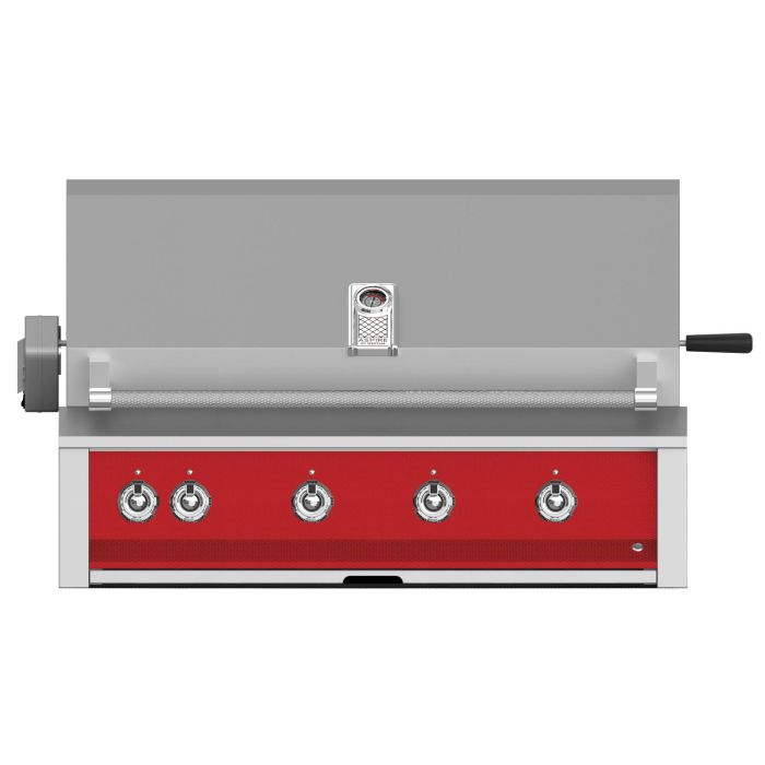 Hestan 42" Built-In Grill with Rotisserie and U-Burner-Matador-Red-Natural Gas