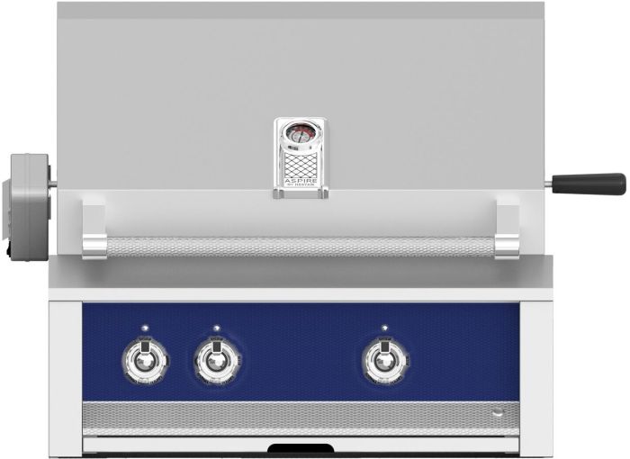 Hestan 30" Built-In Grill with Sear, Rotisserie and U-Burner-Prince-Blue-Natural Gas