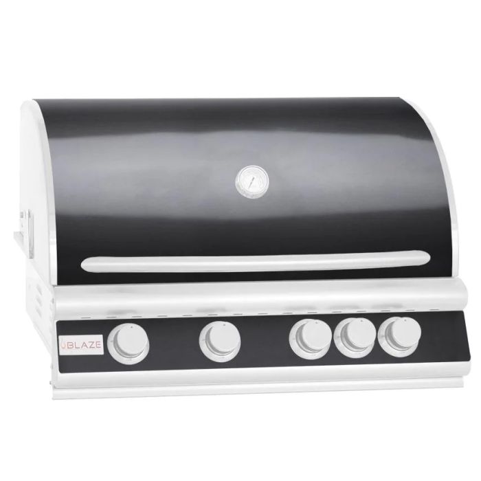Blaze 4 Burner Traditional Grill Skin & Control Panel Cover Black