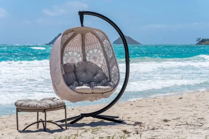 Hanging Egg Patio Chair Dreamcatcher FHEC100 DC Barbeques Galore