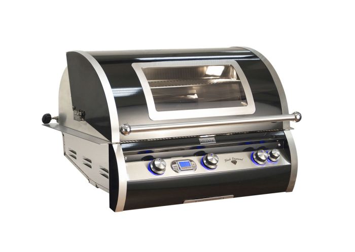 Fire Magic Echelon Black Diamond Edition H790i Built In Gas Bbq Grill With Digital Thermometer And Magic View Window Natural Gas H790i 8e1n W Barbeques Galore
