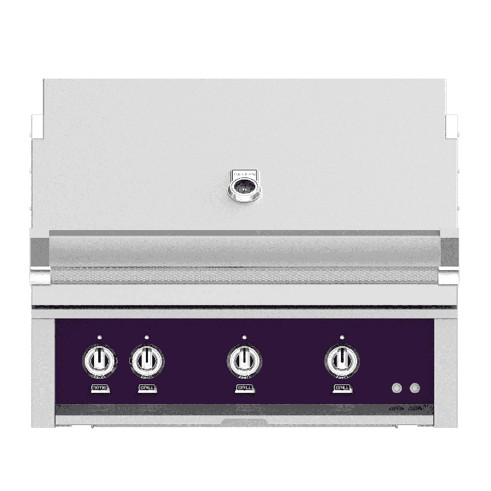 Hestan Steeletto 36" Built-in Grill Trellis, with Sear, and Rotisserie-Purple-Propane