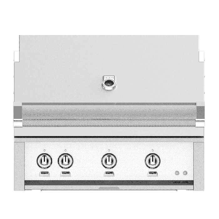 Hestan Steeletto 36" Built-in Grill Trellis, with Sear, and Rotisserie-White-Propane