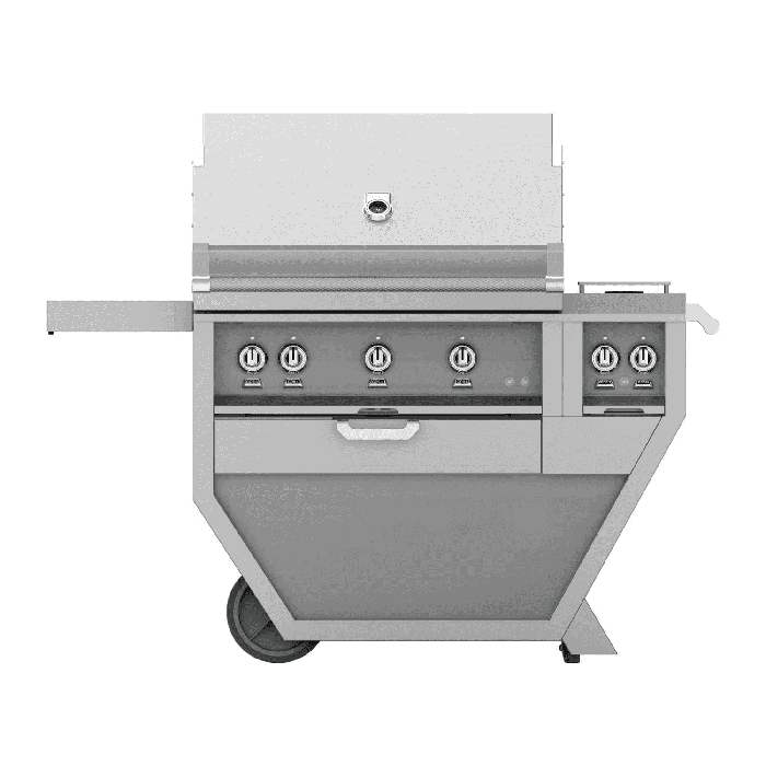 Hestan 36" Freestanding Grill with Trellis, Rotisserie, and Double Side