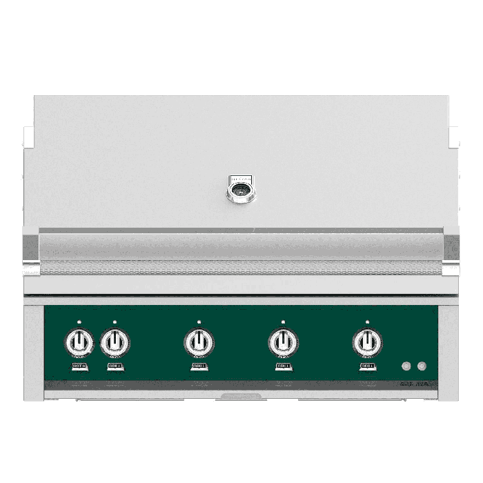 Hestan Steeletto 42" Built-in Grill Trellis, and Rotisserie-Green-Natural Gas