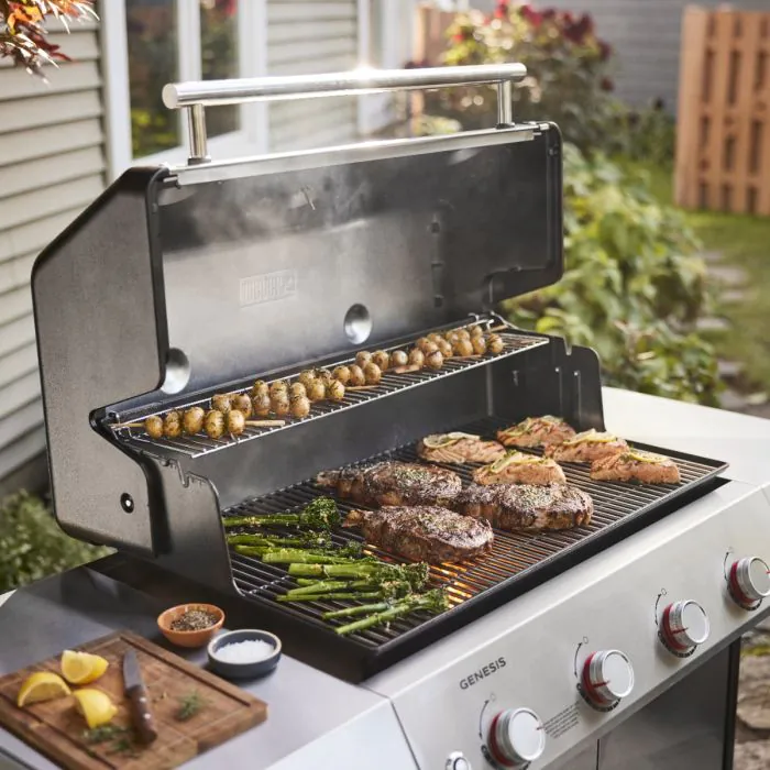 Weber GENESIS S-415 Liquid Propane Gas Grill - Stainless Steel - 1500539