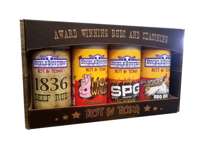 SuckleBusters BBQ Rub Gift Set - 4-Pack