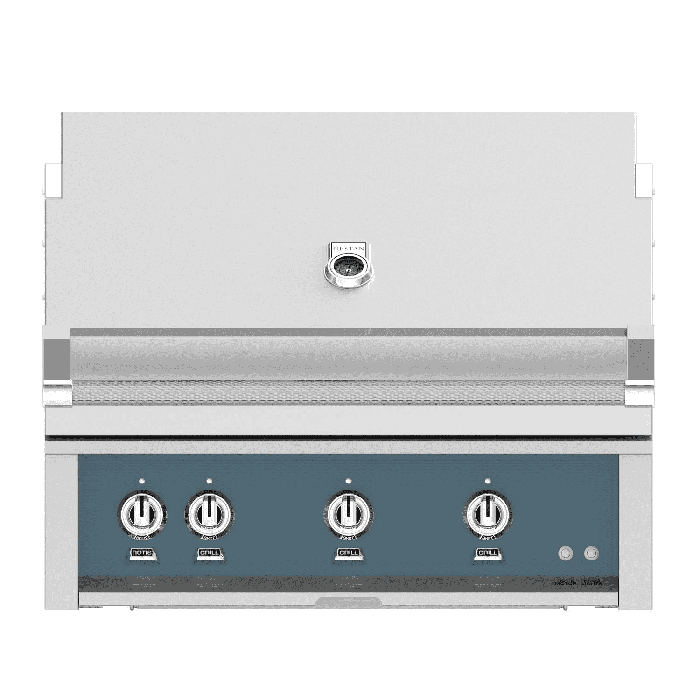 Hestan Matador 36" Built-in Grill with Trellis, Sear, and Rotisserie-Gray-Natural Gas