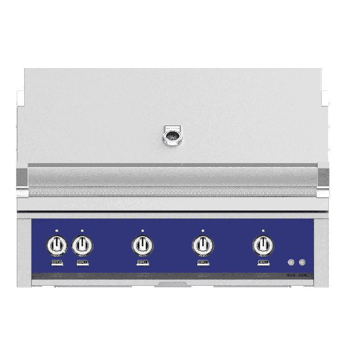 Hestan Matador 42" Built-in Grill with Trellis, Sear, and Rotisserie-Blue-Natural Gas