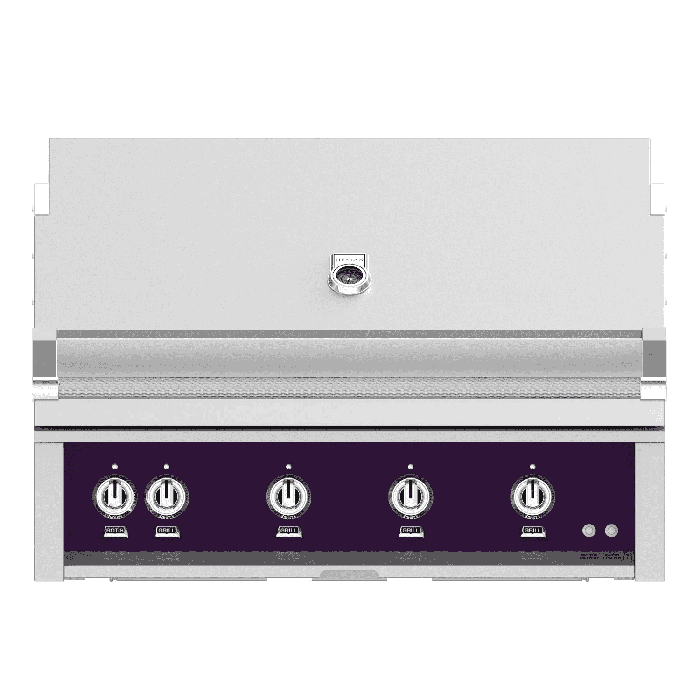 Hestan Matador 42" Built-in Grill with Trellis, Sear, and Rotisserie-Purple-Natural Gas