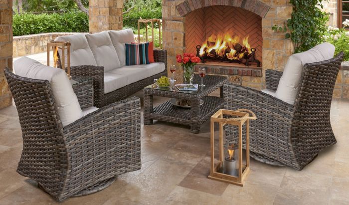 Grand Stafford 5 Piece Set Sunbrella Fabric Gstafford Barbeques Galore Grand Stafford 5 Piece Set Sunbrella, Bbq Galore Outdoor Furniture