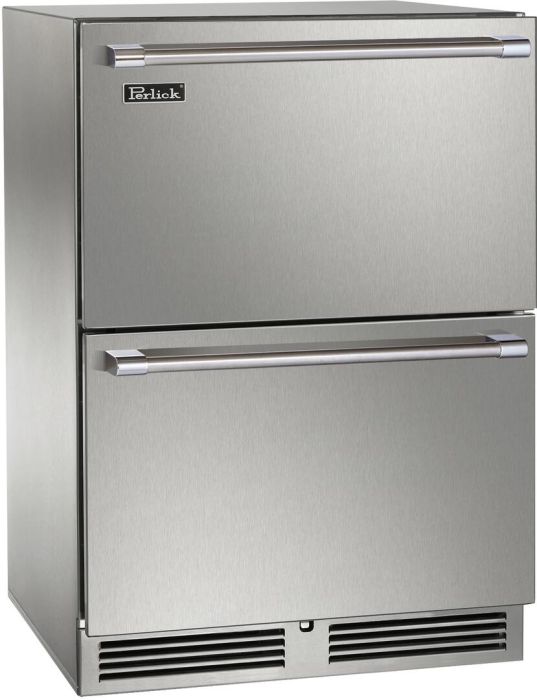 Perlick Signature Series 24Inch Outdoor Undercounter Dual Zone Freezer