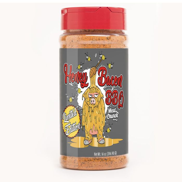 Meat Church Honey Bacon BBQ Limited Edition Rub 14 Oz. Barbeques Galore
