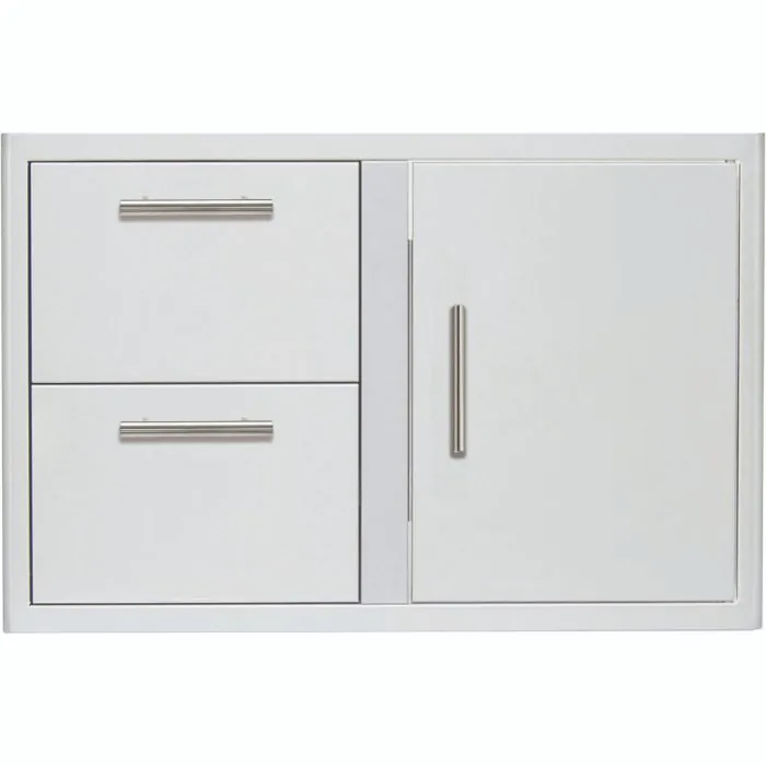 Blaze 32-Inch Access Door & Stainless Steel Double Drawer Combo