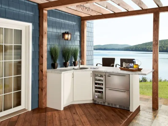 Perlick Signature Series 24 Inch Outdoor Undercounter Refrigerator Drawers Panel Ready HP24RO 4 6 Barbeques Galore
