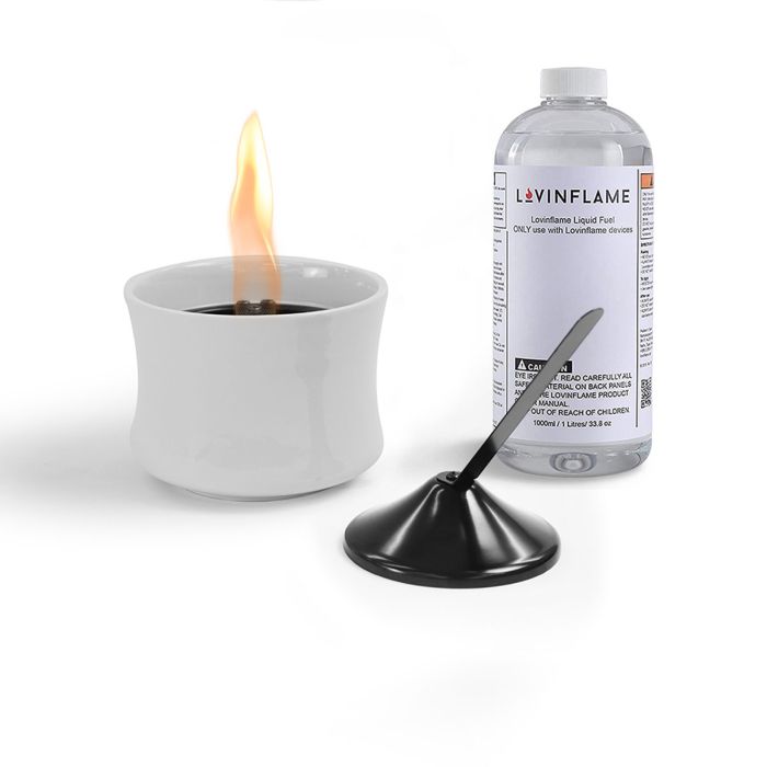 Lovinflame Non-Toxic Ceramic Candle Deluxe Bundle