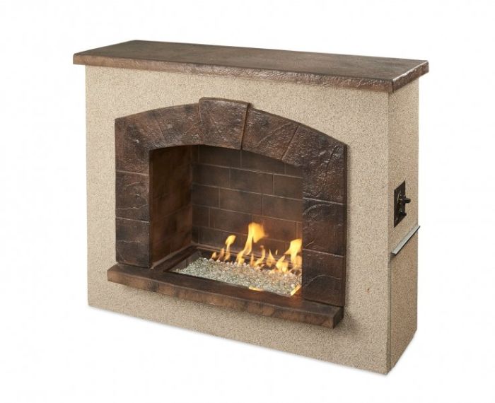 The Outdoor GreatRoom Company Stone Arch Freestanding Gas Fireplace