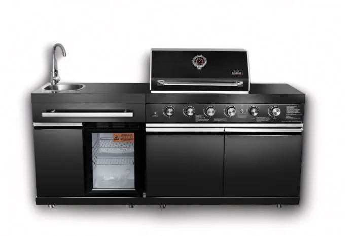 Bighorn Prime STARLIT Deluxe Black Stainless Steel Outdoor Kitchen