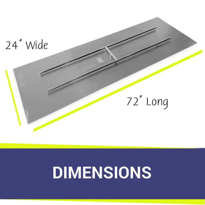Rectangular Stainless Steel Flat Pan - Thumbnail 3