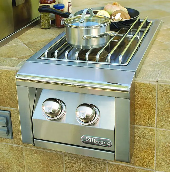 Side burner top