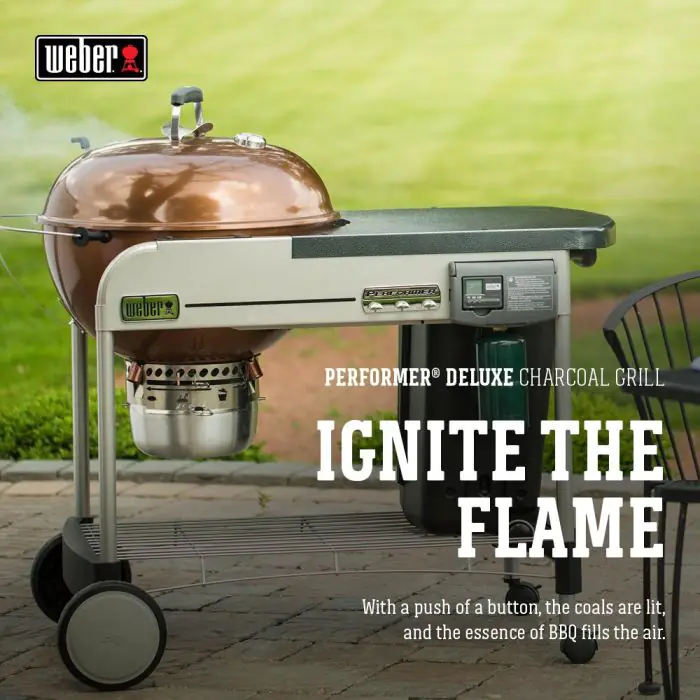 Weber performer deluxe charcoal grill sales